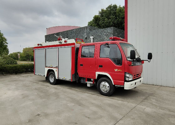 191HP 3500 Litres Liquid Foam Fire Truck with Six Seats Cab 24L/s Monitor