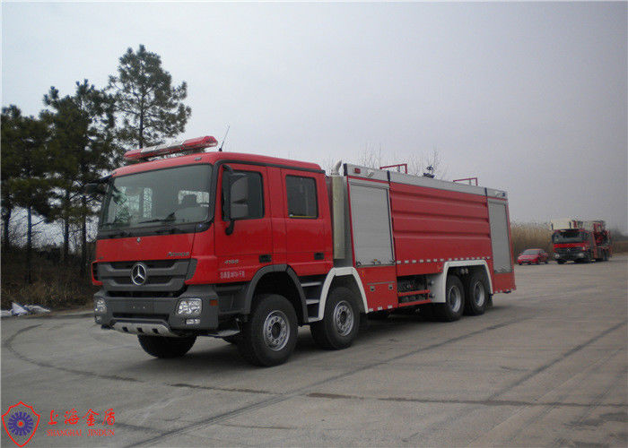 Mercedes 8X4 Drive Six Seats Commercial Foam Firefighting Truck Huge Capacity