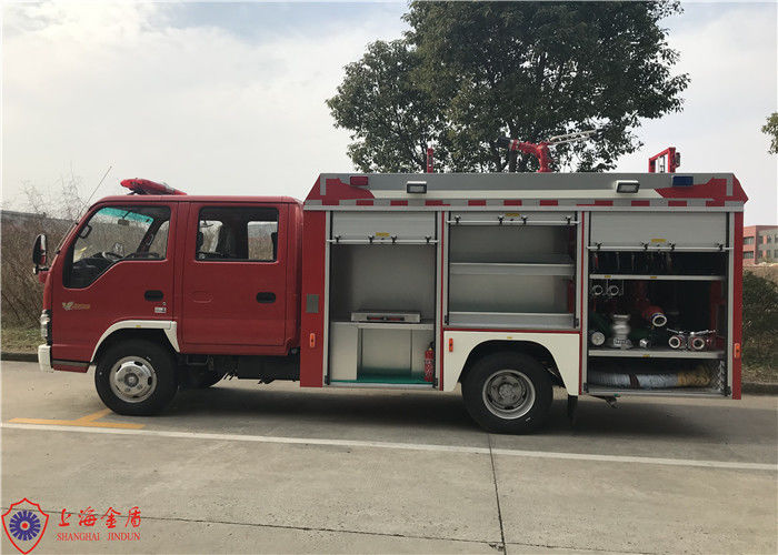 Lengthen Cab Five Seats China IV Emission 4x2 Drive Water Tanker Fire Truck