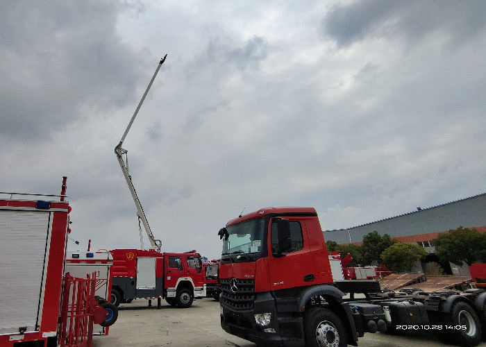 25 Meter Height 6×4 Drive Water Tower Fire Truck with Shock Reducing Rubber