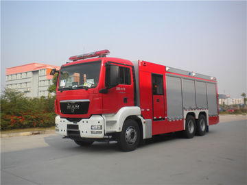 6x4 Man Chassis truk pemadam kebakaran komersial kendaraan peralatan pemadam kebakaran dengan 168 set