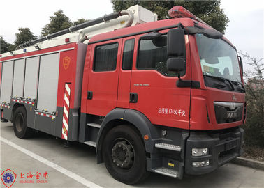 25 Meter Tinggi Maks Waktu Penyesuaian Singkat Aerial Ladder Fire Truck 4x2 Drive