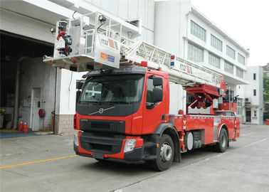 Boom Teleskopik 32 Meter 90km/H Aerial Ladder Fire Truck Bentuk H Outrigger