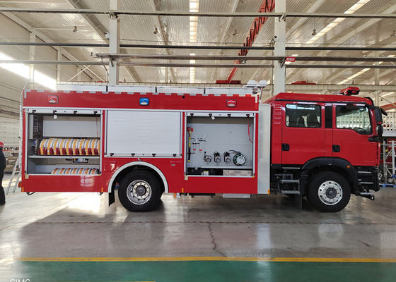 276Kw 4x2 Drive Compressed Air Foam CAFS Fire Truck dengan transmisi Manual