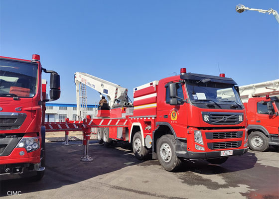 42600kg Truk Tangga Udara 60M Massa Penuh, Kendaraan Pemadam Kebakaran M Cab H Style